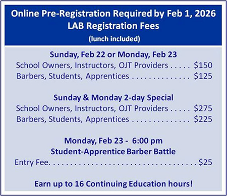 LAB Registration Fees